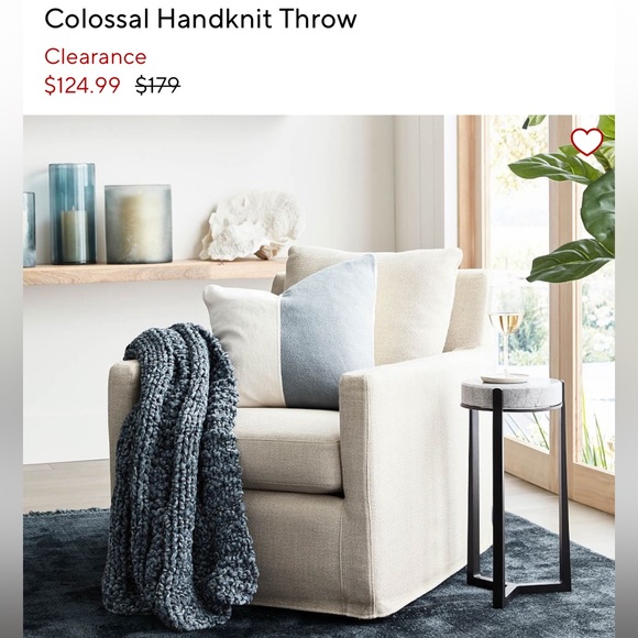 Pottery Barn Bedding Pottery Barn Colossal Handknit Throw Poshmark